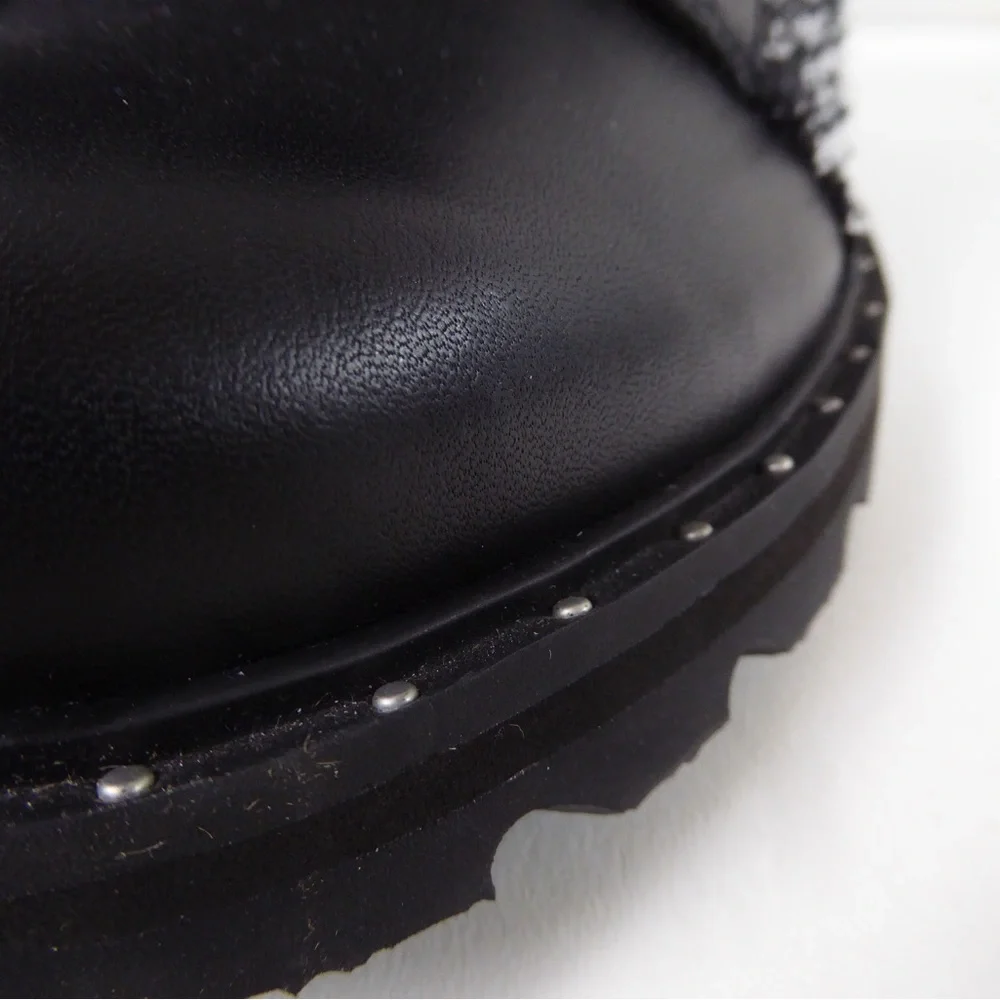 Sorel Waterproof Leather & Textile Mixed Media Womens Lennox Boots NWT Shearling - Picture 12 of 14